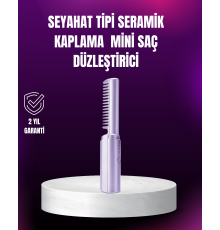 Kablosuz USB Şarjlı Saç Düzleştirici Tarak – Seyahat Boy