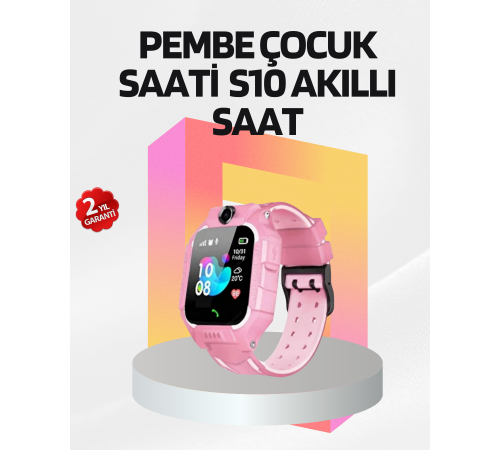 S10 Çocuk Akıllı Saati Konum Geçmişi ve Alarm Fonksiyonlu