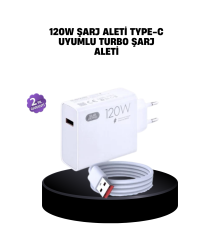 120W Mi Turbo Destekli Hızlı Şarj Cihazı Type-C Uyumlu Akım Korumalı