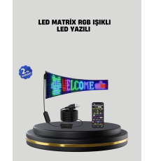 RGB LED Panel 16x64 Pixel Renkli Işık Efektli Dekoratif Aydınlatma