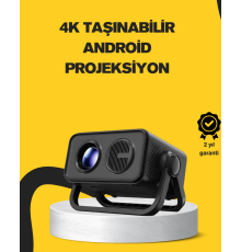 Full HD 1080P HDR Destekli Akıllı Projeksiyon Cihazı