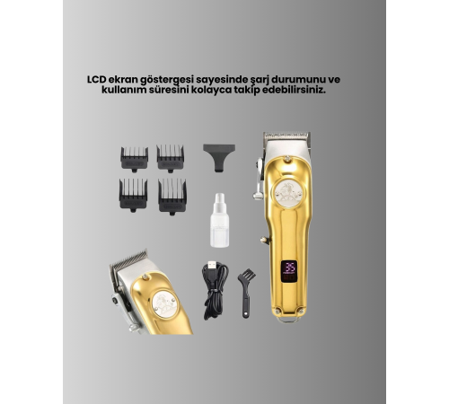 Ergonomik Tasarımlı, Hafif ve Taşınabilir Profesyonel Tıraş Makinesi