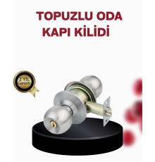 Paslanmaz Çelik Dayanıklı Topuzlu Kapı Kilidi