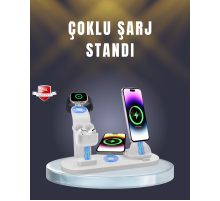 iPhone, AirPods ve Akıllı Saat Uyumlu Çoklu Şarj Cihazı