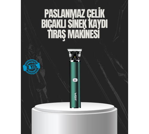 Paslanmaz Çelik Başlıklı Su Geçirmez Şarjlı Saç Kesme Makinesi