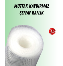 Şeffaf mutfak raflığı ve çekmece kaplaması kaydırmaz pvc