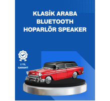 Retro Araba Şekilli Kablosuz Bluetooth Hoparlör