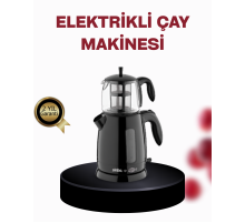 Cam Demlikli 20 Bardak Kapasiteli Elektrikli Çaycı