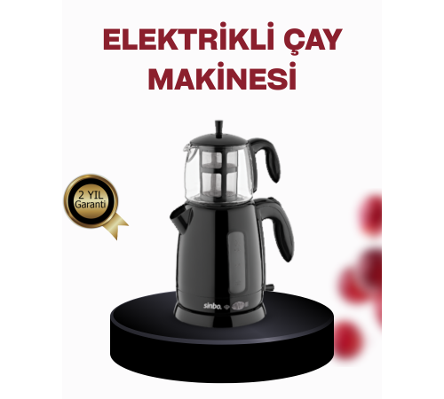 Cam Demlikli 20 Bardak Kapasiteli Elektrikli Çaycı