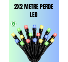 Su Geçirmez Pil Çalışan LED Perde Işık – İç ve Dış Mekan