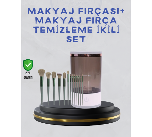Makyaj Fırçası ve Elektrikli Fırça Temizleyici Kampanya Paketi Makyaj Fırçası ve Elektrikli Fırça Temizleyici Kampanya Paketi
