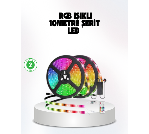 Müziğe Duyarlı Renkli Smart Şerit LED Işık USB Bağlantılı Ambiyans Aydınlatma