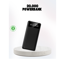 Çoklu Güvenlik Korumalı 20.000 mAh Powerbank Fener Özellikli