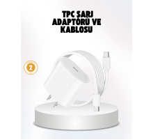 iPhone ve iPad Uyumlu 20W Güvenli USB-C Hızlı Şarj Adaptörü