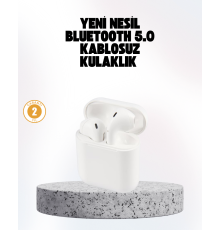 Hızlı Şarj Destekli 2. Nesil Bluetooth 5.0 Ergonomik Kulaklık