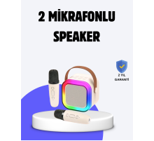 Taşınabilir Bluetooth Karaoke Hoparlör – 2400 mAh Batarya
