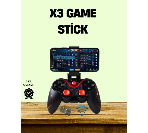 Ergonomik Tasarımlı Şarjlı Kablosuz Gamepad Ergonomik Tasarımlı Şarjlı Kablosuz Gamepad