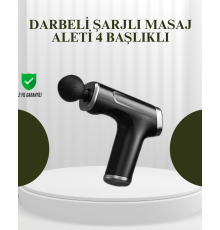 USB Type-C Şarjlı Taşınabilir Masaj Tabancası