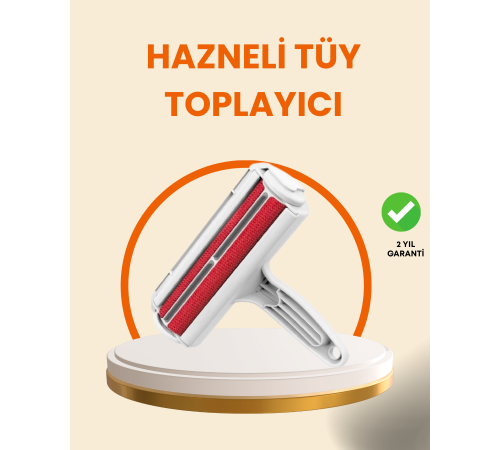 Elektriksiz Hazneli Tüy Temizleyici – Kedi Köpek Tüy Toplama Rulosu
