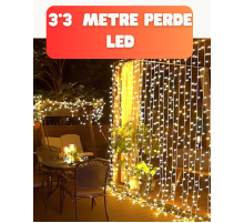 300 LED Perde Işık – Sıcak Beyaz Dekoratif Aydınlatma