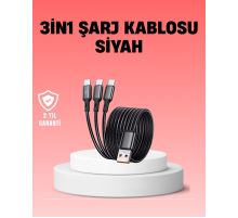 Çoklu USB Şarj Kablosu – 1,2m Hızlı Şarj, 3A Güçlü Akım