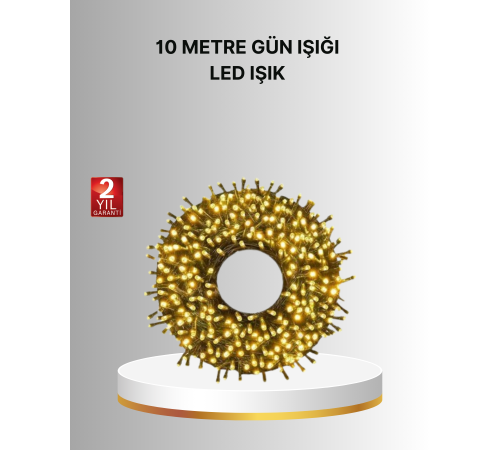 Uzun Ömürlü LED Teknolojili 10 Metre Şık Işıklı Süsleme Seti