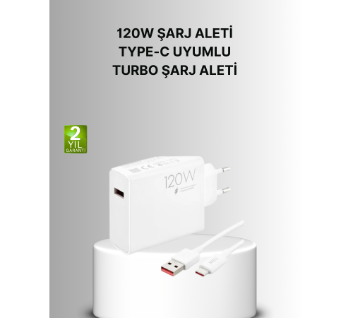 120W Mi Turbo Akıllı Tanıma Çipli Hızlı Şarj Cihazı Taşınabilir ve Dayanıklı