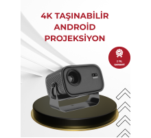 WiFi 6 ve Bluetooth 5 Bağlantılı Taşınabilir Projeksiyon Makinesi