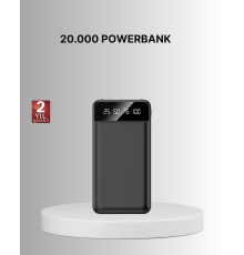 Taşınabilir 20.000 mAh Hızlı Şarj Powerbank 4 Çıkışlı