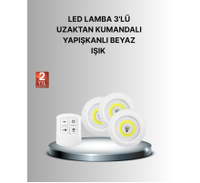 Dekoratif ve Pratik 3’lü Kumandalı Spot LED Aydınlatma