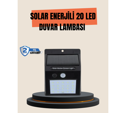 4 Modlu Solar LED Bahçe ve Garaj Lambası