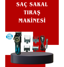 Uzun Çalışma Süreli LCD Göstergeli Saç Kesme Makinesi