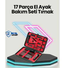 Profesyonel Paslanmaz Çelik Manikür & Pedikür Seti