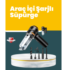 Araç İçi Derinlemesine Temizlik İçin Kompakt ve Ergonomik El Süpürgesi