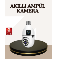 İki Yönlü Sesli WiFi Kamera – Ampul Tipi Ev ve Ofis Güvenlik Kamerası