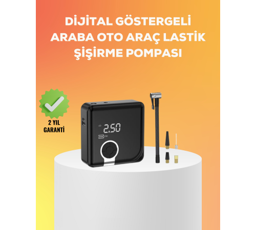 Çok Fonksiyonlu Akıllı Lastik Şişirme Cihazı Çok Fonksiyonlu Akıllı Lastik Şişirme Cihazı