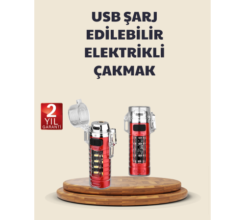 Kamp ve Outdoor İçin Çok Amaçlı Çakarlı Elektronik Çakmak