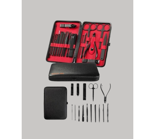 Şık Kutu Tasarımlı 17 Parça Manikür Pedikür Seti Dayanıklı ve Hijyenik