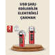 Kamp ve Outdoor İçin Çok Amaçlı Çakarlı Elektronik Çakmak
