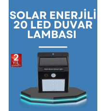 Hareket Algılamalı Solar LED Güvenlik Lambası