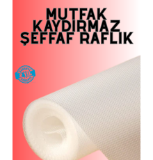 Eva malzemeden kaydırmaz şeffaf raflık buzdolabı kaplaması