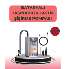 Çok Fonksiyonlu Araç, Bisiklet, Top Uyumlu Elektrikli Hava Pompası