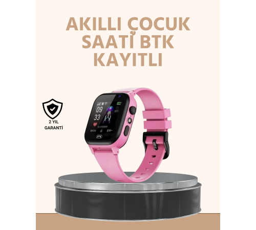BTK Kayıtlı Arama Özellikli Çocuk Akıllı Saati BTK Kayıtlı Arama Özellikli Çocuk Akıllı Saati