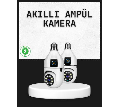 Tak Çalıştır Ampul Kamera – Full HD 1080P Kablosuz Güvenlik Çözümü Tak Çalıştır Ampul Kamera – Full HD 1080P Kablosuz Güvenlik Çözümü