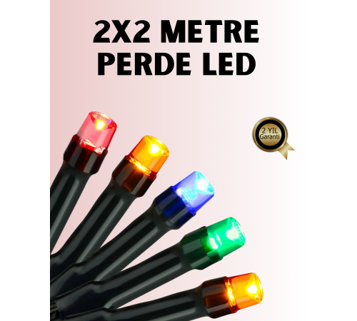 8 Modlu Zaman Ayarlı LED Perde Işık – Bahçe ve Balkon Dekorasyonu