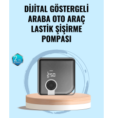 Type-C Şarj Girişli Taşınabilir Elektrikli Hava Pompası
