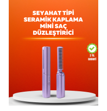 USB Şarjlı Kablosuz Saç Düzleştirici – Seyahat ve Günlük Kullanım