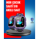 S10 Mor Akıllı Çocuk Saati Geçmiş Konum ve Acil Durum Uyarılı
