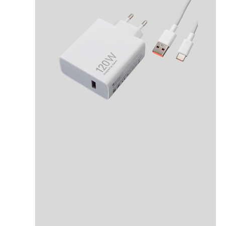 120W Güçlü Hızlı Şarj Adaptörü ve Type-C Kablo Seti – Güvenli Şarj Teknolojisi