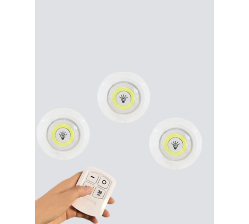 Dekoratif ve Pratik 3’lü Kumandalı Spot LED Aydınlatma Dekoratif ve Pratik 3’lü Kumandalı Spot LED Aydınlatma